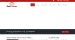 Desktop Screenshot of hotelkrishnakatra.com
